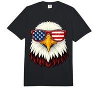 Bald Eagle - Gafas patrióticas con Bandera Estadounidense para el 4 de Julio Comfort Colors Adult Heavyweight T-Shirt