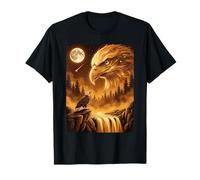 Bald Eagle Howling to The Moon Meme 90s Animal Eagles Lover Camiseta