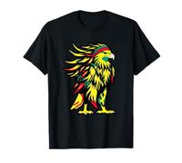 Bald Eagle Juneteenth Historia Negra Flagal Afroamericano Camiseta