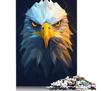 Bald Eagle Puzzle de 1000 piezas de rompecabezas pesado, juguete educativo, juguete desafiante imposible para adultos y niños a partir de 12 años, 300 unidades (40 x 28 cm)