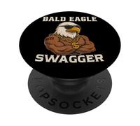 Bald Eagle Swagger 1872 Declaración audaz PopSockets PopGrip Adhesivo