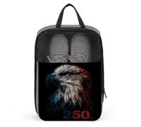 Bald Eagle with The Words 250th - Bolsa de zapatos para viajes, uso diario, bolsa de almacenamiento antipolvo para zapatos de golf