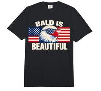 Bald is Beautiful 4th of July USA Patriotic Funny Bald Eagle Comfort Colors Adult Heavyweight T-Shirt