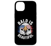 Bald is Beautiful American Bald Eagle 4th Of July US Flag Carcasa para iPhone 14 Plus