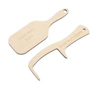 Bald Man Comb Toothless, 2 Pieces Wooden Bald Mans Comb And Brush, Funny Prank Grooming Tools, Humorous Presents For Father Grandpa Husband Friends Coworkers Adult Birthday April Fools