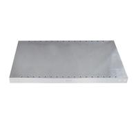 Balda galvanizada adicional eurokraft pro, altura de los bordes 40 mm, UE 2 unid.