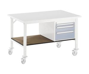 Balda inferior RAU, para mesa de A x P 1000 x 1000 mm