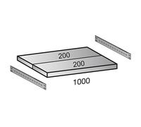 Balda para estantería ensamblable CLEANA anchura de balda 1000 mm