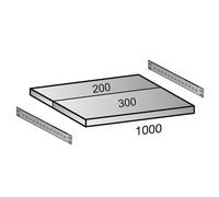 Balda para estantería ensamblable CLEANA anchura de balda 1000 mm