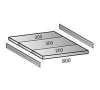 Balda para estantería ensamblable CLEANA anchura de balda 800 mm