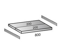 Balda para estantería ensamblable CLEANA anchura de balda 800 mm