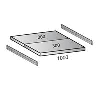 Balda para estantería ensamblable industrial anchura de balda 1000 mm
