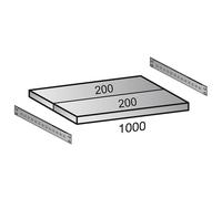 Balda para estantería ensamblable industrial anchura de balda 1000 mm