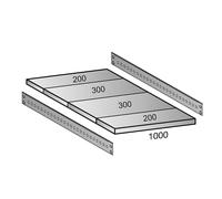 Balda para estantería ensamblable industrial anchura de balda 1000 mm