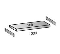 Balda para estantería ensamblable industrial anchura de balda 1000 mm