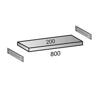 Balda para estantería ensamblable industrial anchura de balda 800 mm