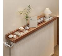 Balda Radiador de Flotantes Pared de Madera, Estante Cubre-Radiadors Modernos 30/60/90/120 cm Ancho, Cubierta Radiador a Prueba de Polvo/Humo para Salón Dormitorio Oficina(Marrón,120x12cm/47x4.7in)