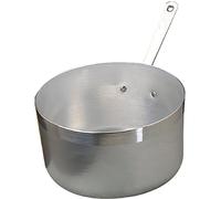 Baldassare Agnelli Family Cooking Alluminio Pentole Agnelli fama518-Cazo Alto con Mango, Aluminio, Plata, 18 cm