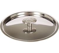 Baldassare Agnelli Línea 1907, Acero Pulido Tapa con Puente, aleado, Plateado, 20 cm