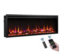 BALDERIA Atalanta 60 - Chimenea electrica empotrable Inteligente con WiFi App