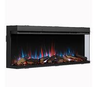 BALDERIA Athena 52 - Chimenea eléctrica empotrable, Llama 3D Multicolor