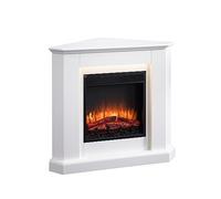 BALDERIA Candela - Chimenea eléctrica de Esquina Blanca, Calefactor bajo Consumo
