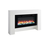 BALDERIA Chimenea eléctrica Herkules de pie, Blanco