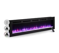 BALDERIA Leif 70 - Chimenea eléctrica empotrable, de Pared o de pie con LED