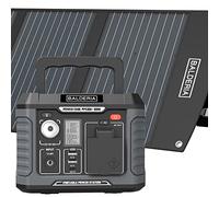 BALDERIA Power Set 300W | Generador solar | Estación de energía portátil 231Wh con panel solar plegable | 120W, enchufe, 230V