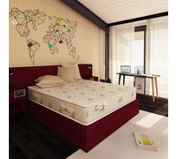 Baldiflex Emporio - Colchón de Matrimonio Memory Easy Super Top con Funda de Aloe Vera, 180 x 200 x 23 cm + Almohada de Regalo