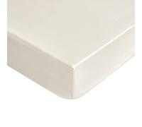 Baldiflex - Sábana bajera de una plaza y media 120x190/200 cm, 100% algodón percal, marfil