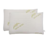 Baldiflex - Set de 2 almohadas con espuma y aloe vera, altura de 11 cm