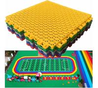 Baldosas de 25 cm for cancha Deportiva Exterior, for jardín Infancia y Escuela, baldosas modulares entrelazadas Drenaje rápido