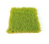 Baldosas de césped para jardín de hadas, diseño de suelo, casa de muñecas, superficies de césped y construcción de escenas, material plástico impermeable (verde)