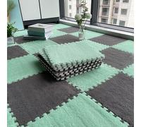 Baldosas de espuma entrelazadas para zonas de juego y uso doméstico - 8 alfombrillas antideslizantes para un suelo seguro y cómodo