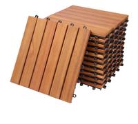 Baldosas de madera de acacia, x11, 30x30cm