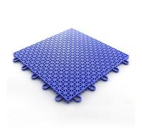 Baldosas de plástico modulares entrelazadas, antideslizantes, con sistema de dre drenaje, para piscinas, bañeras y vestuarios. 80 alfombrillas acolchadas azules para sótanos y zonas húmedas.