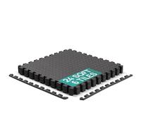 Baldosas de Suelo encajables de Espuma EVA - Negro - 2,5 cm de Grosor, 2,23 m²