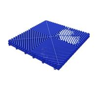 Baldosas de Suelo Garaje entrelazadas plástico PP con Drenaje ventilado(Blue,400(10carton))