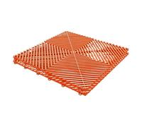 Baldosas de Suelo Garaje entrelazadas plástico PP con Drenaje ventilado(Orange,360c(9carton))
