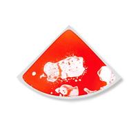 Baldosas de Suelo Sensoriales Líquidas, Alfombra de Juego en Forma de Arco Entrelazable para Niños con Colores Flotantes(Red,20in)