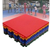 Baldosas Deportivas for Suelo, cómodas y Antideslizantes for Baloncesto al Aire Libre (Color: Azul, tamaño: 10 Unidades) (Verde, 50 Unidades)(Green)