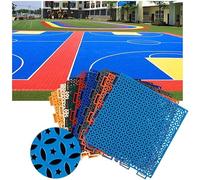 Baldosas entrelazadas modulares PP Baldosas entrelazadas modulares para exteriores, jardín de infantes, escuela, patio de juegos, cancha de baloncesto, antideslizante, resistente al desgaste, tap