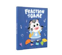 Baldosas magnéticas con pizarra, juego educativo de aprendizaje de matemáticas, juego de manipulación de fracturas | Divertida actividad de recuento, círculos de ruptura para la educación temprana