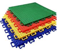 Baldosas modulares entrelazadas for Exteriores, Suelo Deportivo Colorido for canchas de Baloncesto y estadios, Antideslizantes y Resistentes al Desgaste.(Blue)