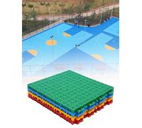 Baldosas modulares entrelazadas - Suelo deportivo de 12 pulgadas para gimnasio, canchas de baloncesto, parque infantil, áreas de ocio público, diseño de rompecabezas de bricolaje
