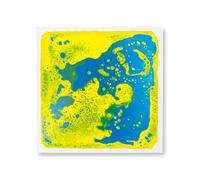 Baldosas Sensoriales Líquidas para Suelo - Alfombra Duradera & Antideslizante, 12 * 12 Pulgadas - Decoración Hogar (Yellow-Blue,12 * 12in)