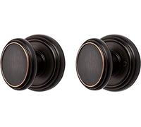 Baldwin Carnaby, Pomo de puerta de paso interior para pasillo/armario/habitaciones, manija de puerta sin bloqueo con protección Microban, en bronce veneciano