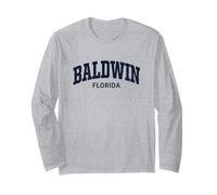 Baldwin Florida Vintage Athletic Sports Design Manga Larga