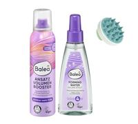 Balea - Juego de 2 boosters de volumen inicial (150 ml, efecto de volumen de agua, 150 ml, cepillo de masaje para cuero cabelludo)